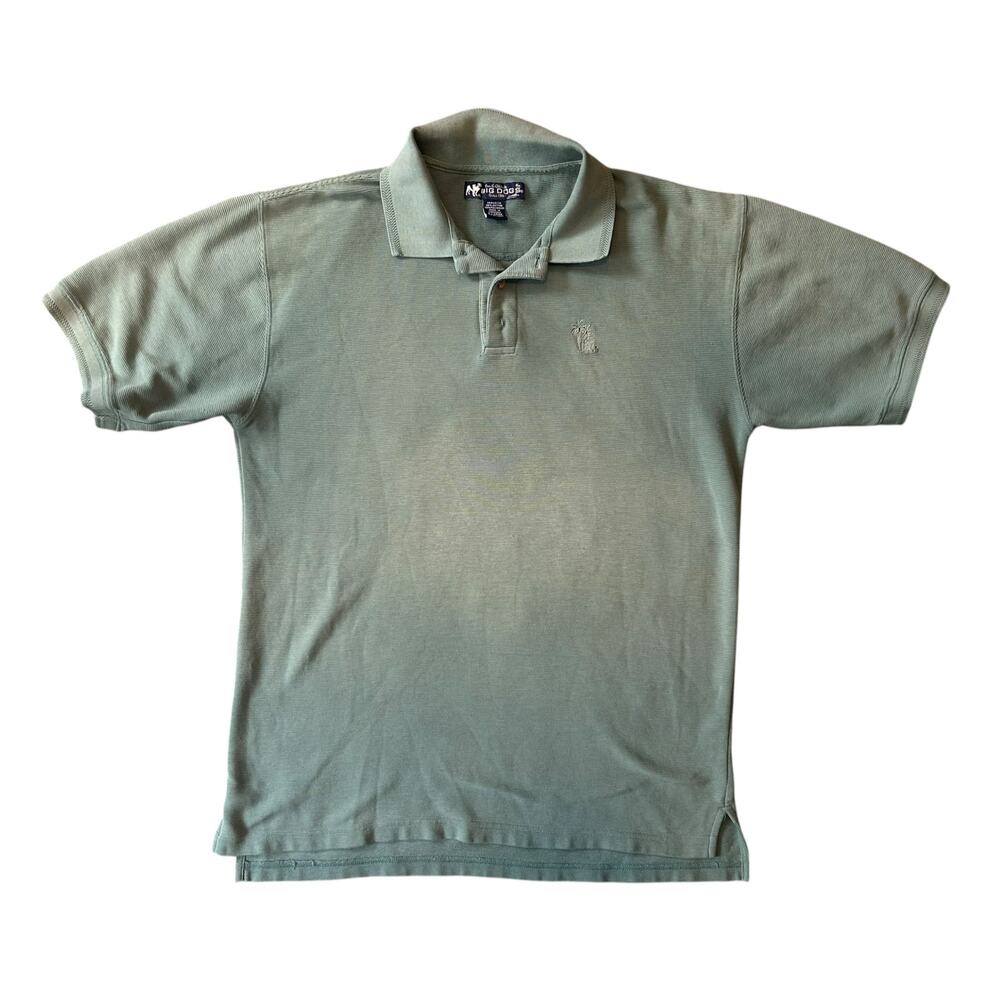 The Big Dogs Green Polo Shirt Mens Sz L